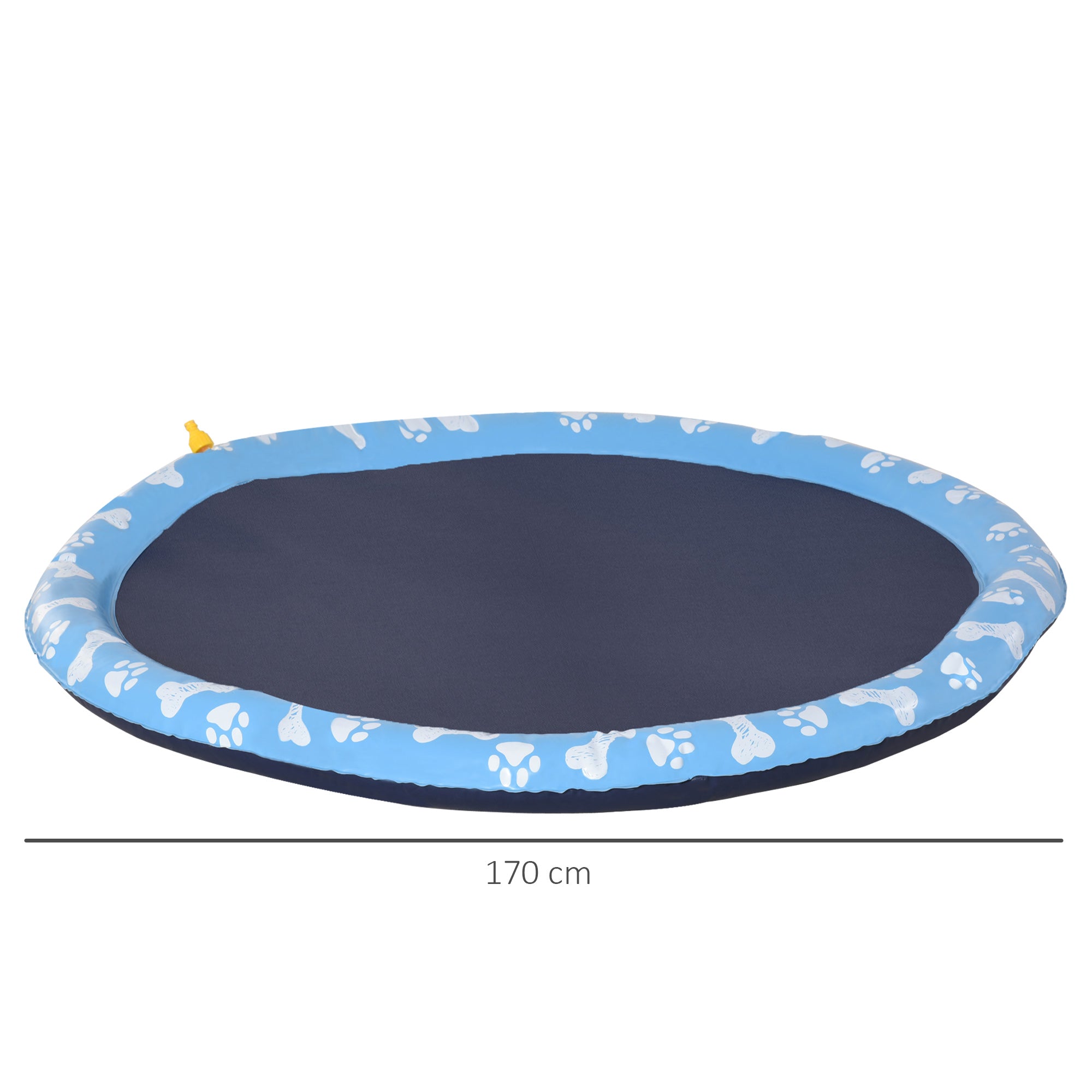 pawhut-tapis-splash-pad-chien-170-cm-antid-rapant-avec-jets-bleu image 5