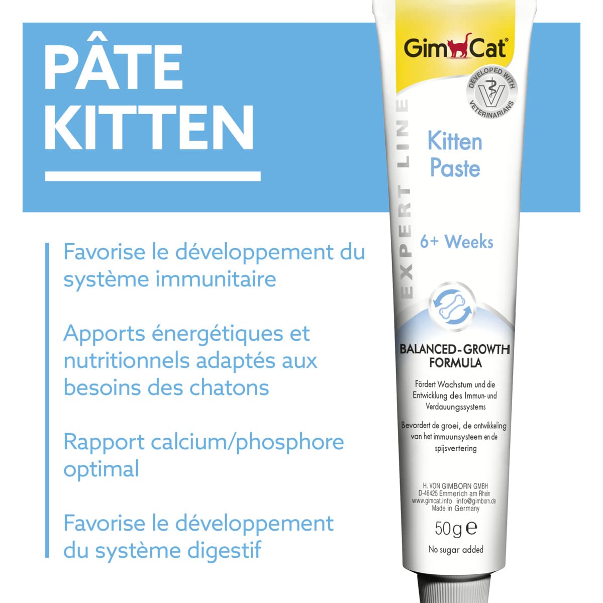 gimcat-expert-line-p-te-kitten-croissance-chaton-50-g image 2