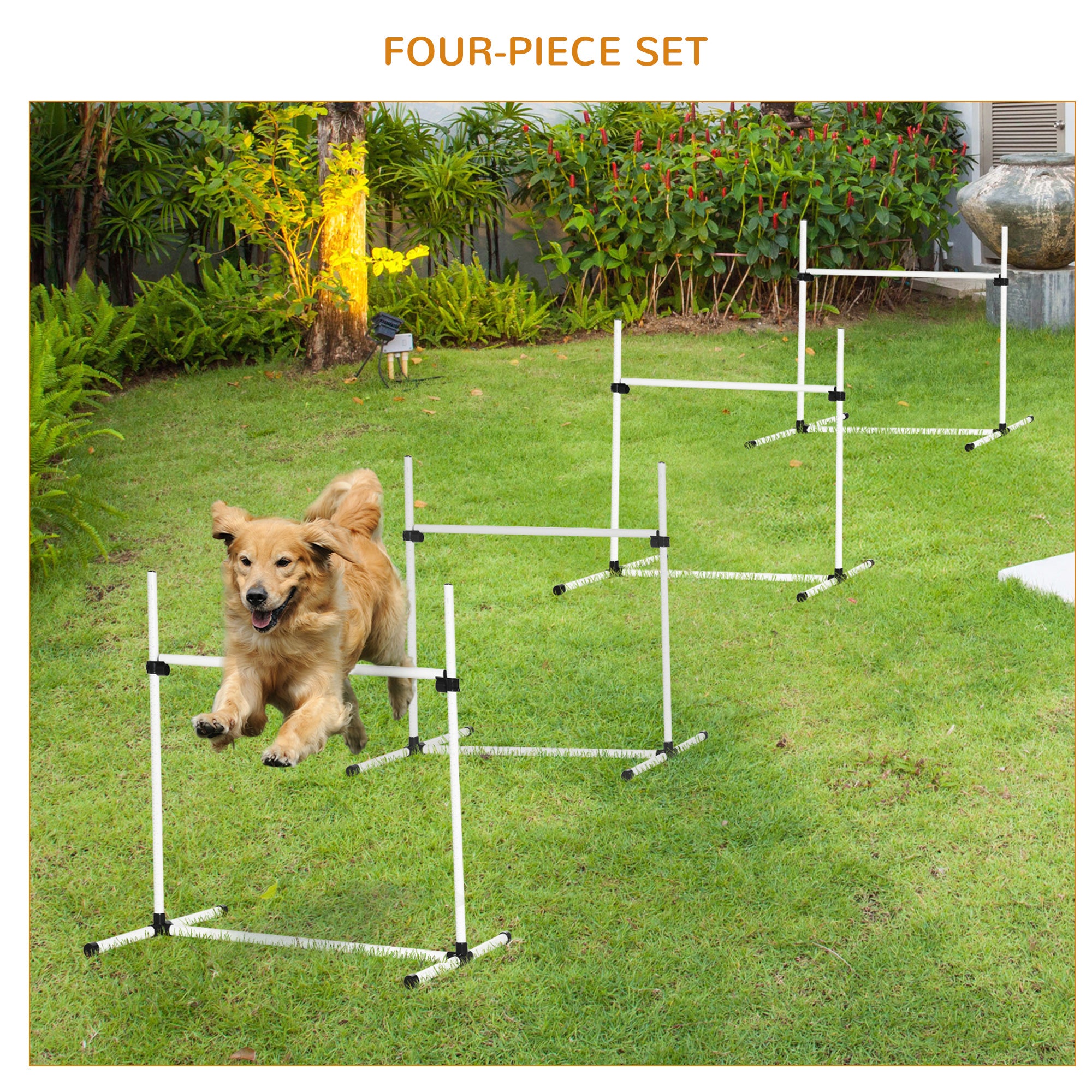 pawhut-kit-d-agilit-chien-4-sauts-r-glables-blanc image 8