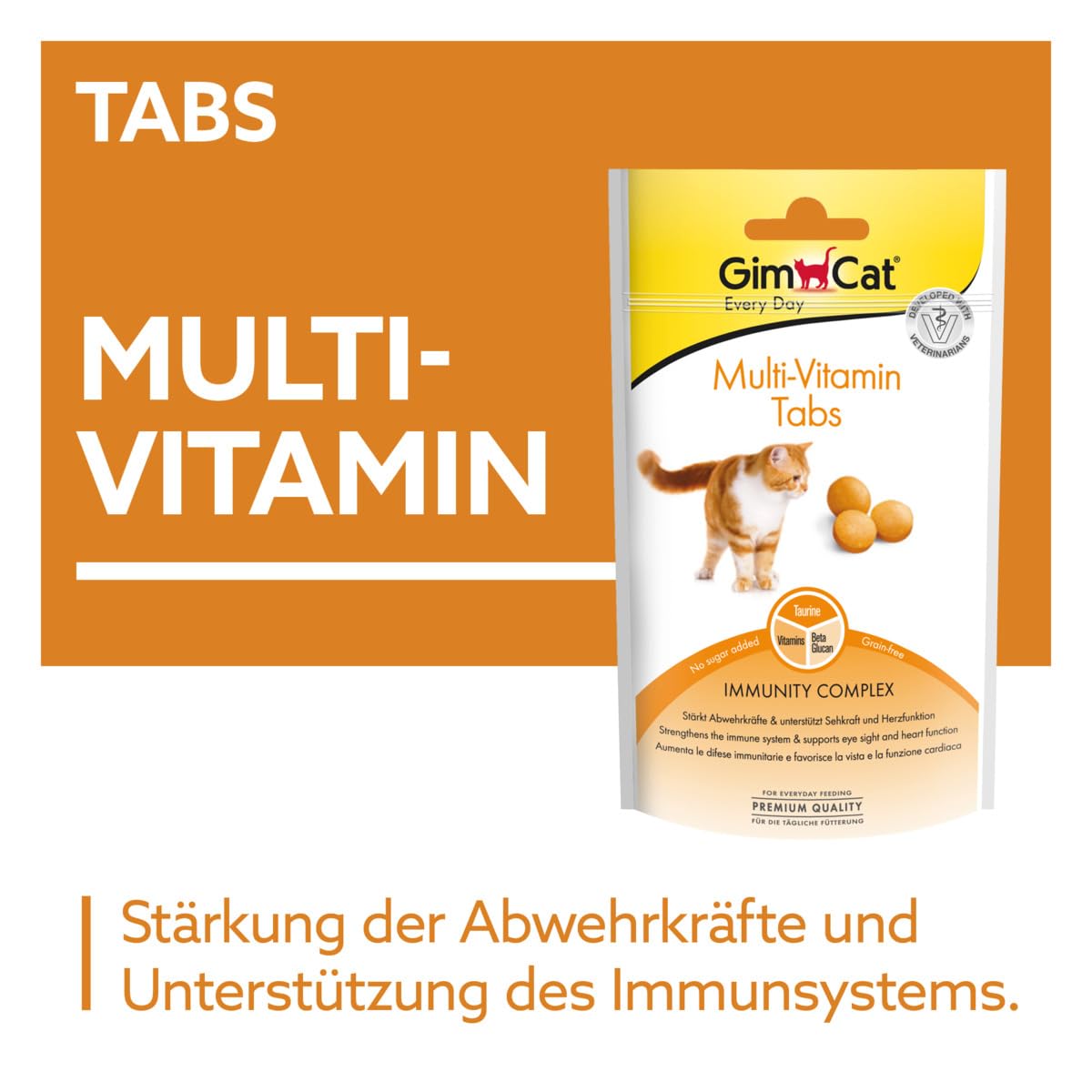 gimcat-multi-vitamin-tabs-snack-fonctionnel-immunit-pour-chat-lot-8-x-40-g image 2