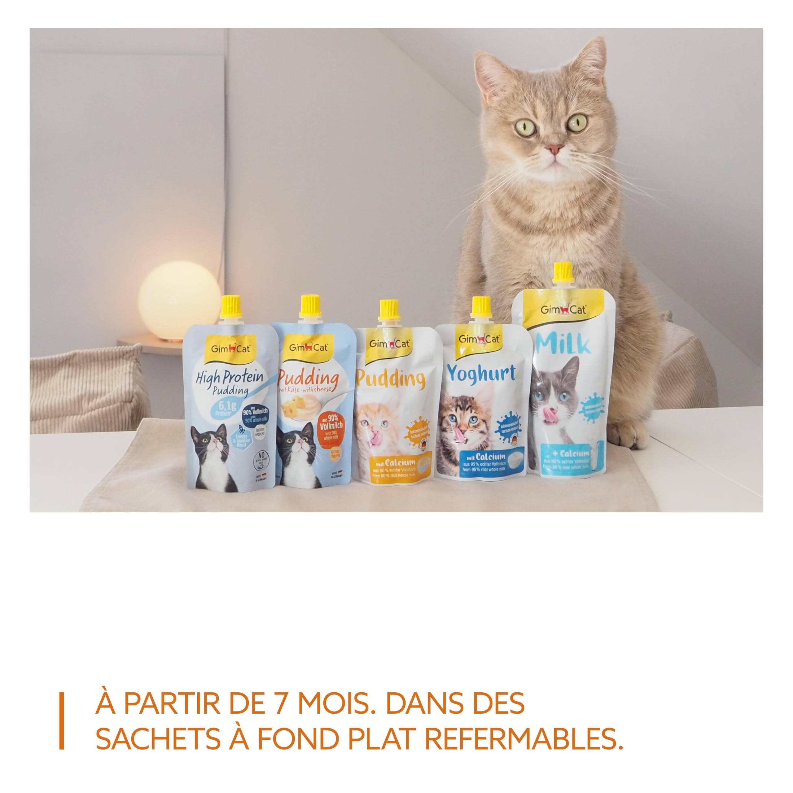 gimcat-pudding-au-fromage-snack-cr-meux-pour-chat-riche-en-calcium-fabriqu-en-al image 7
