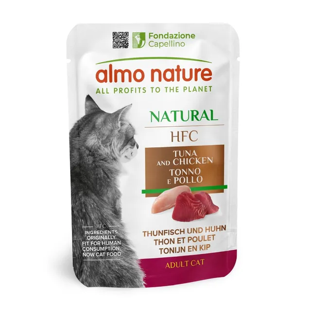 almo-nature-hfc-natural-thon-et-poulet-nourriture-humide-pour-chat-adulte-24-x-5 image 1