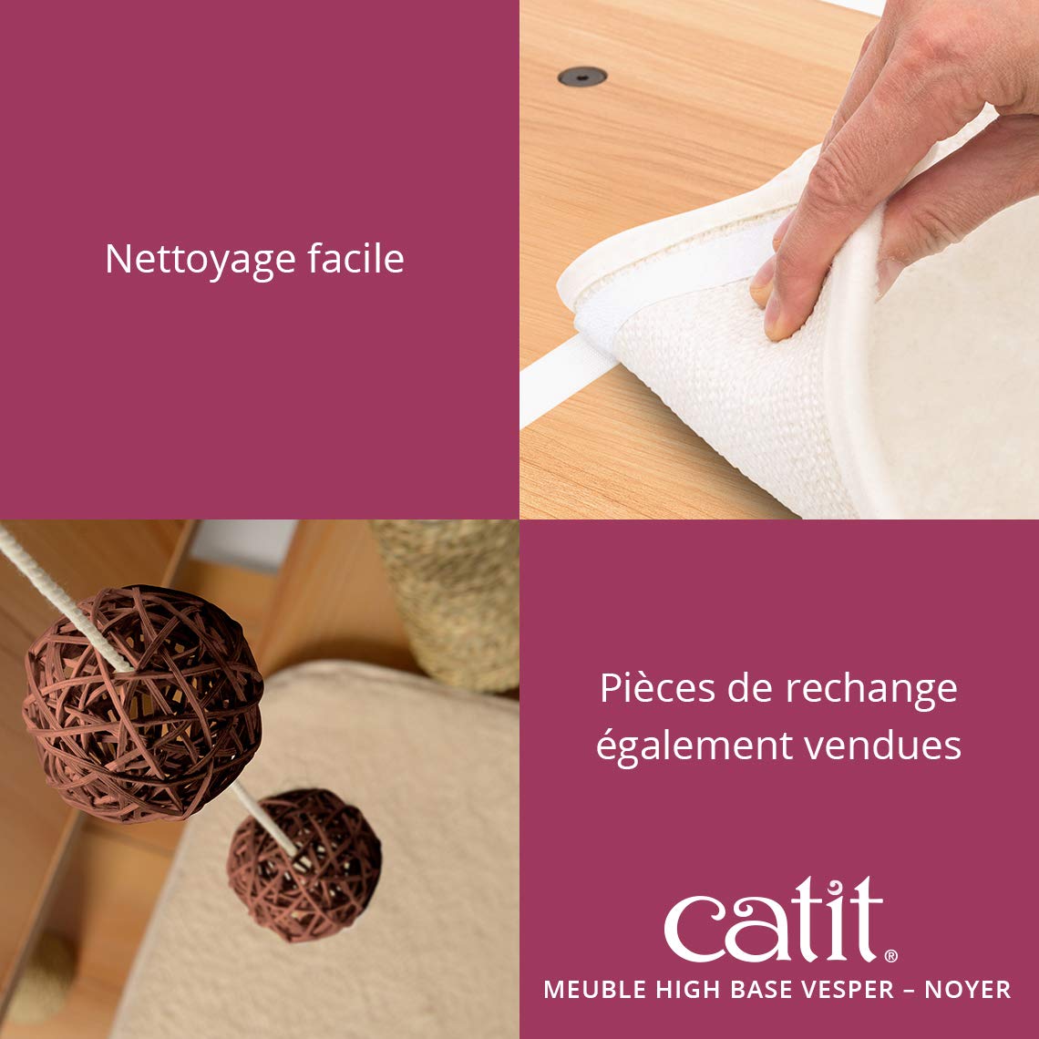 vesper-high-base-52045-arbre-chat-haut-en-noyer-avec-poteaux-sisal-et-cube-douil image 5