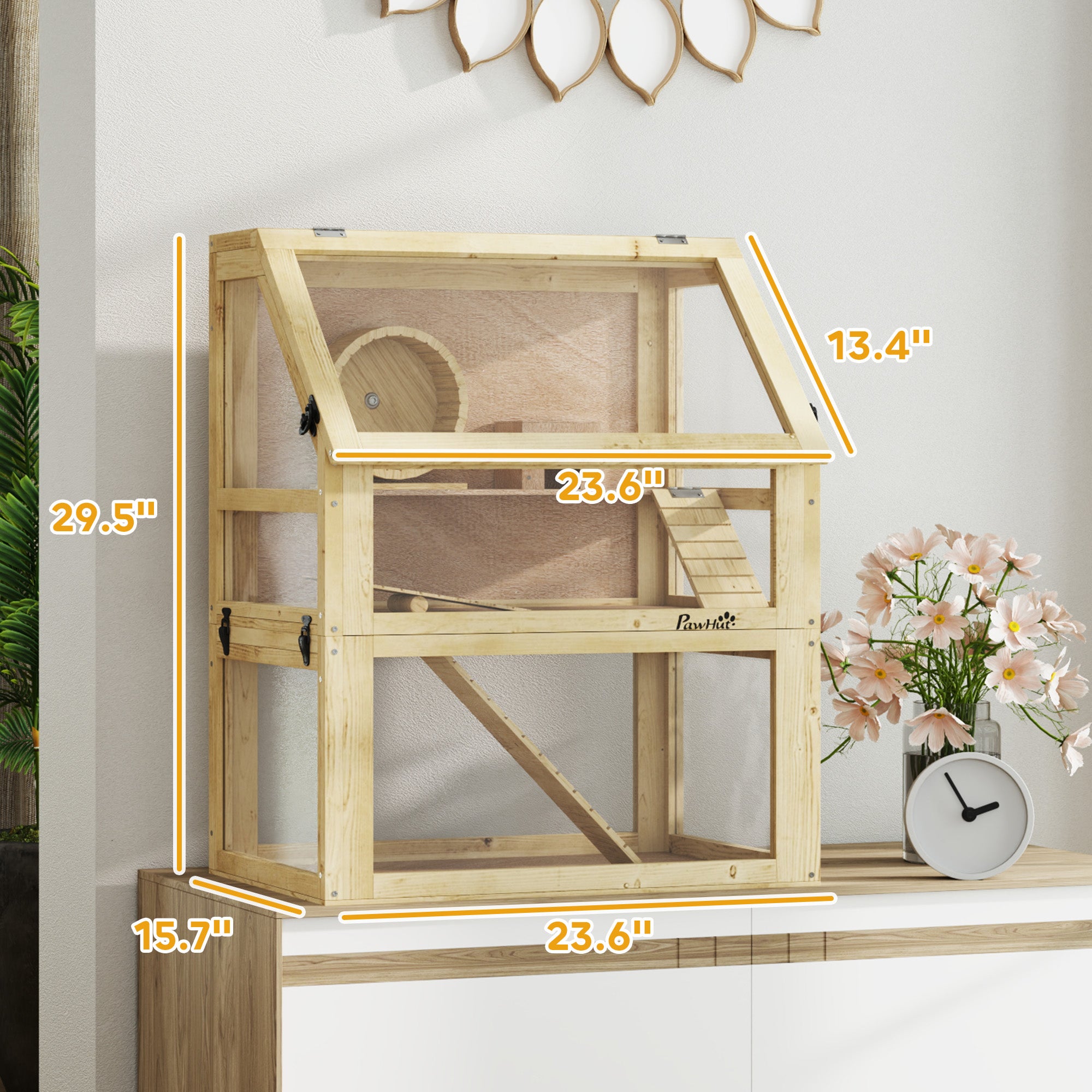 pawhut-cage-habitat-hamster-panorama-naturel-3-tages-61-x-41-x-75-cm image 6