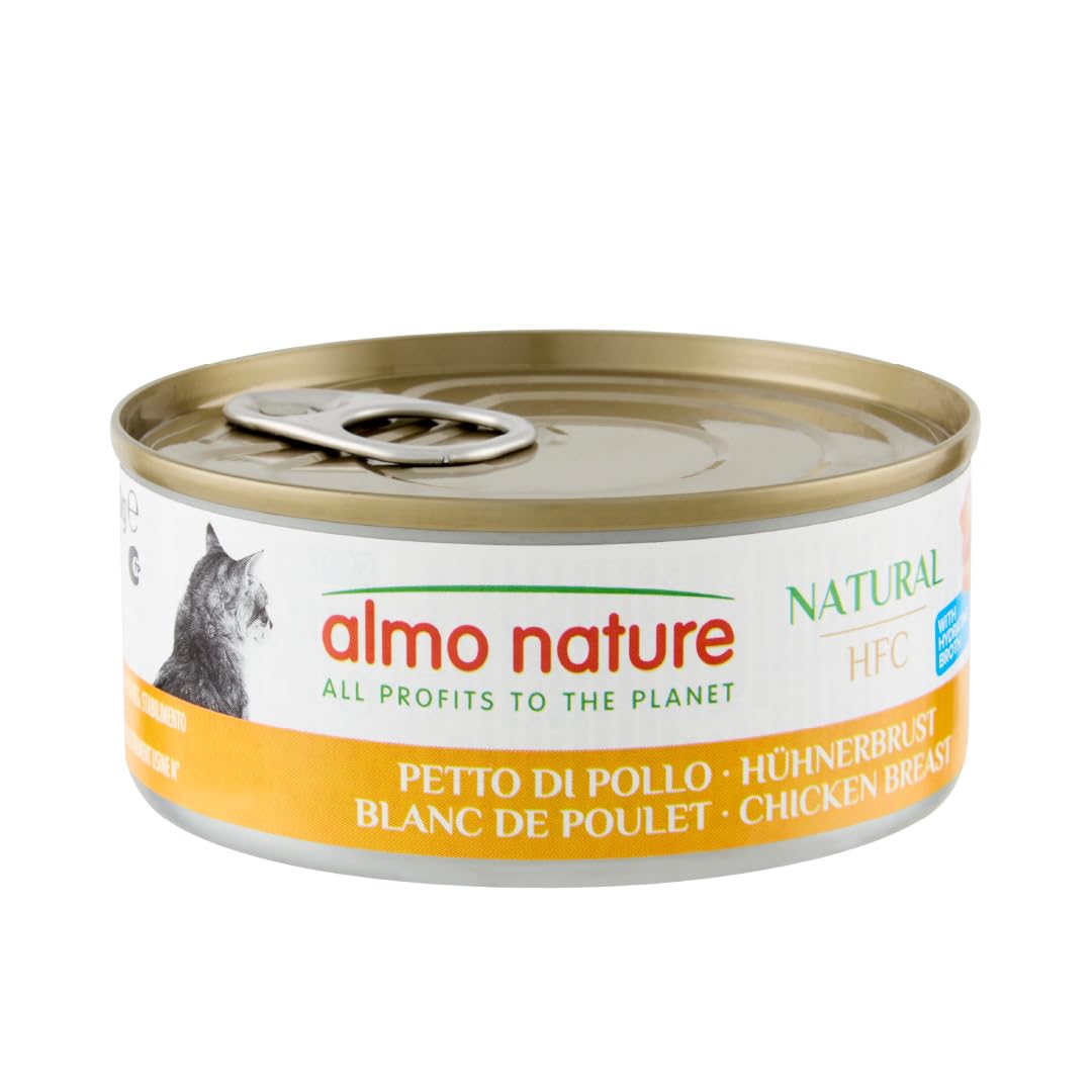 almo-nature-hfc-natural-blanc-de-poulet-nourriture-humide-chat-24-x-150-g image 1