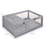 pawhut-maison-tortue-en-bois-36-int-rieur-ext-rieur-2-pi-ces-gris image 5