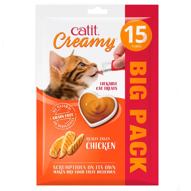 catit-creamy-poulet-snack-cr-meux-pour-chat-15-x-10-g image 1