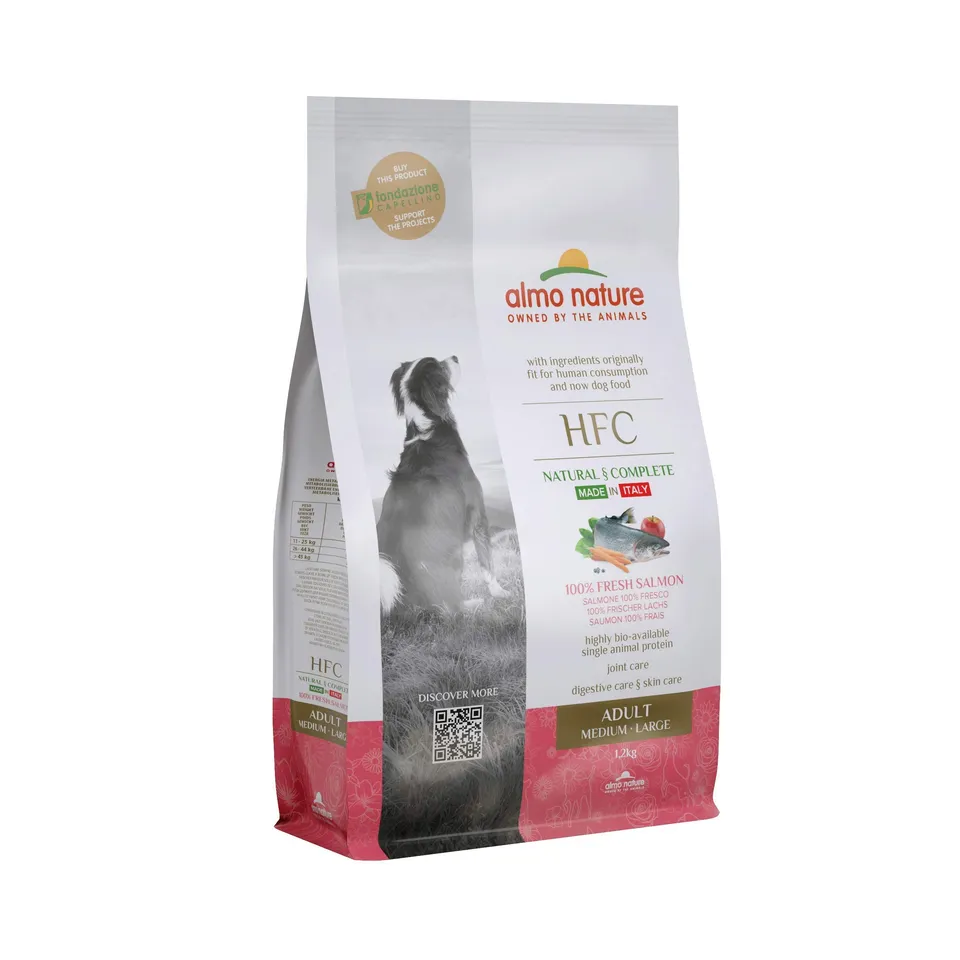 almo-nature-hfc-adult-m-l-saumon-frais-et-riz-croquettes-chien-moyen-grand image 1