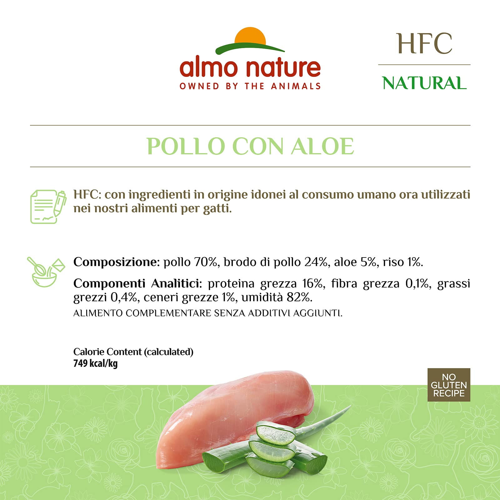 almo-nature-hfc-natural-nourriture-humide-pour-chat-adulte-poulet-l-aloe-70-g-x- image 3