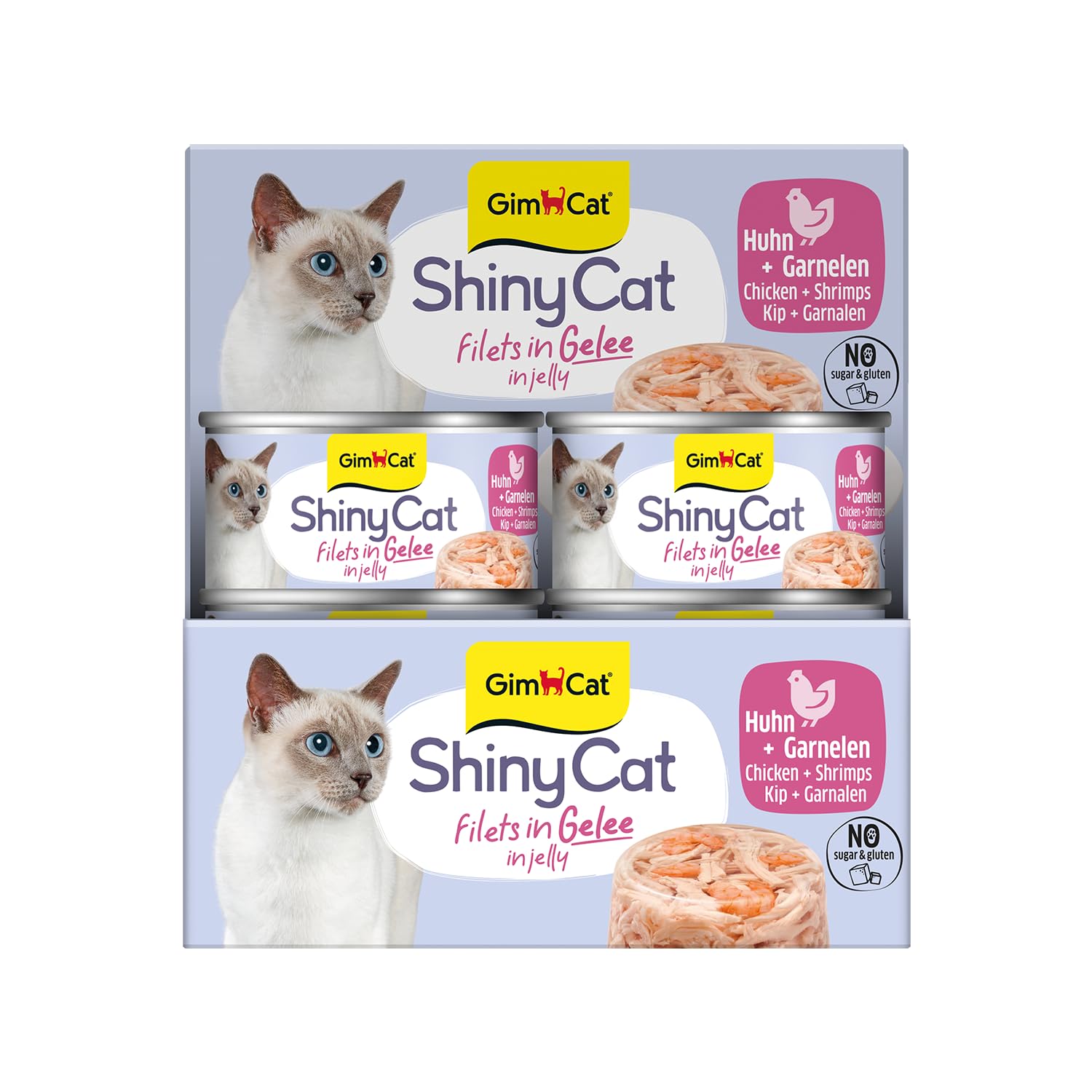 gimcat-shinycat-filet-poulet-aux-crevettes-nourriture-humide-48-x-70g image 2