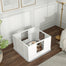 pawhut-caisse-de-mise-bas-chien-avec-tapis-et-entr-e-r-glable-petits-chiens image 3