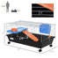 pawhut-cage-petits-animaux-35-roulettes-avec-plateforme-rampe-et-biberon-noire image 5