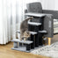 pawhut-escalier-pour-chat-4-marches-2-en-1-avec-griffoirs-et-balle-suspendue-gri image 4