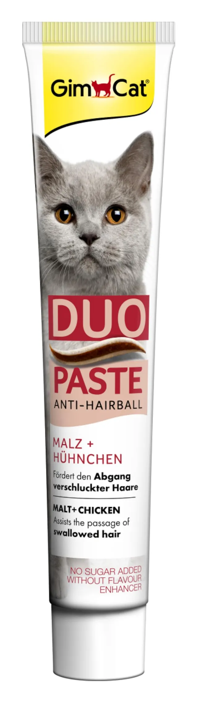 gimcat-duo-p-te-anti-hairball-malt-et-poulet-pour-chat-tube-50-g image 1