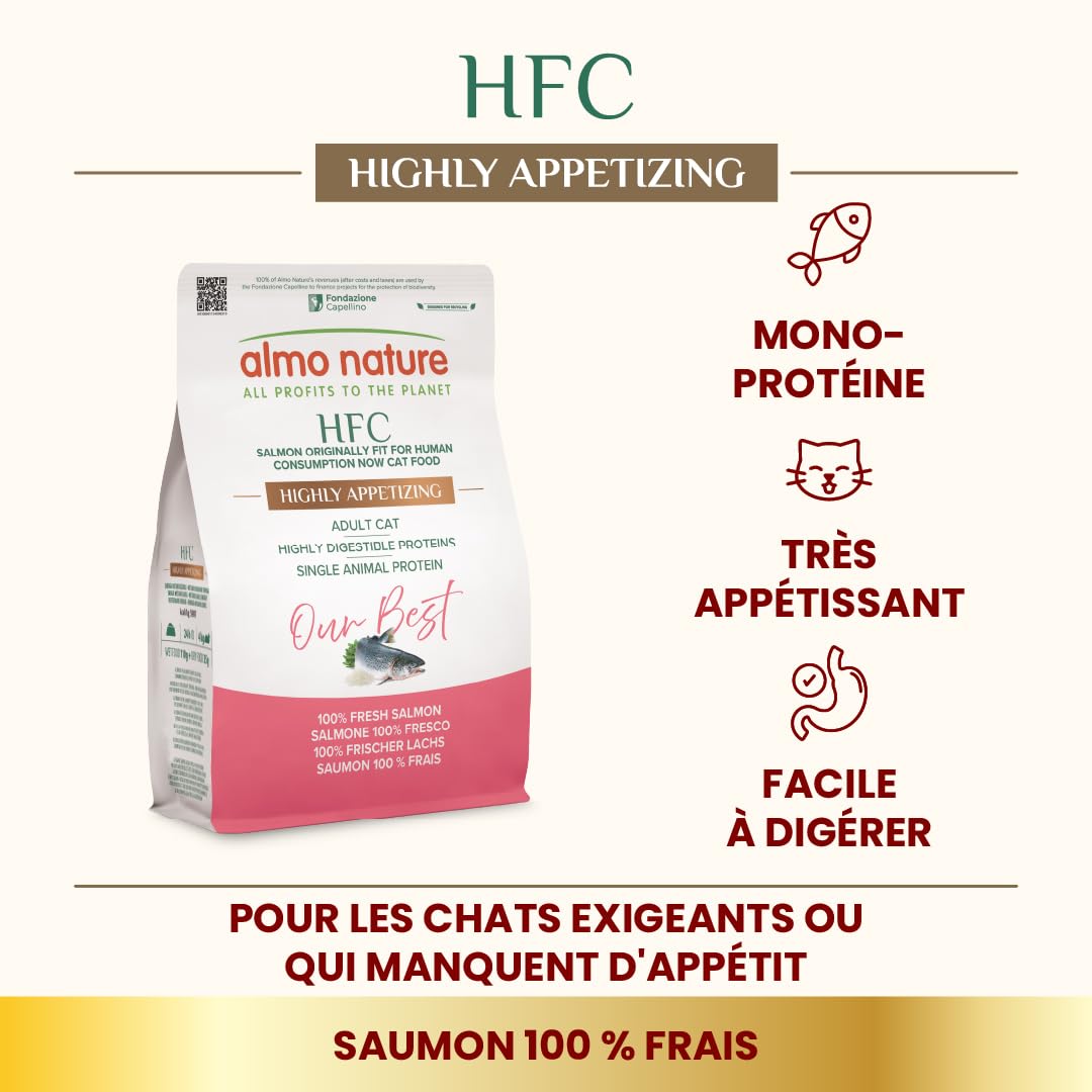 almo-nature-hfc-our-best-croquettes-chat-adulte-saumon-frais-300g image 2