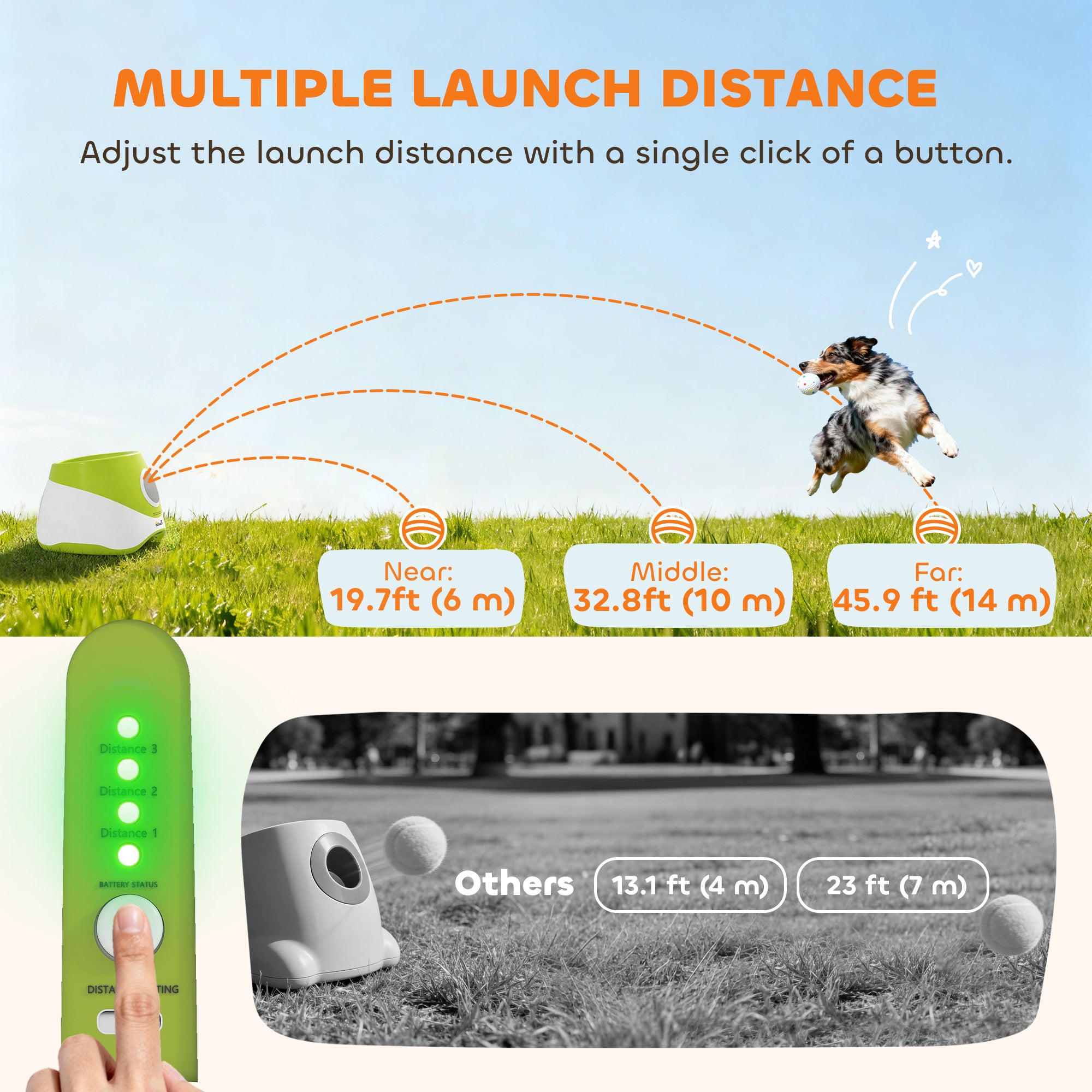 pawhut-lanceur-de-balles-automatique-chien-3-distances-5-balles-etpu-vert image 7