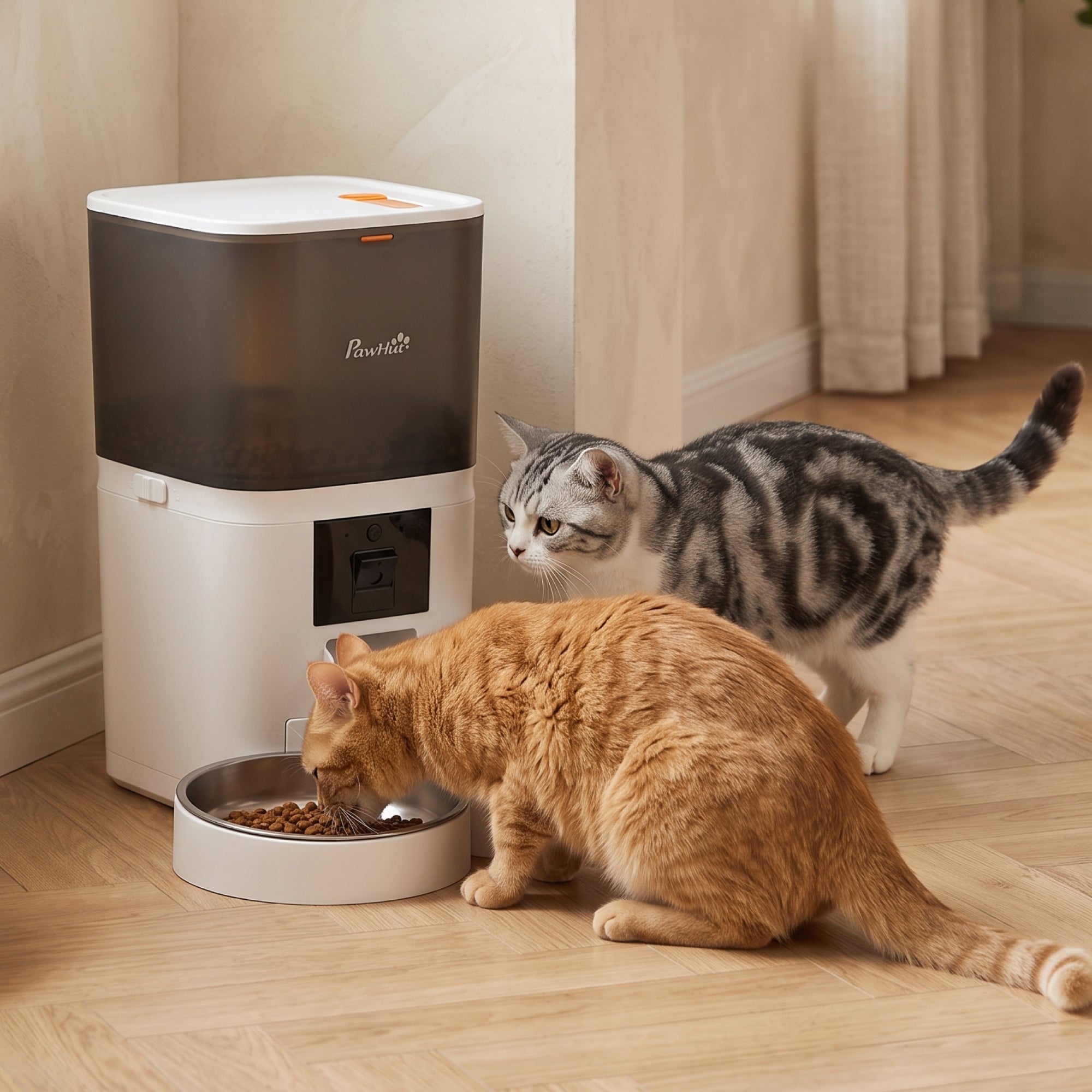 pawhut-distributeur-croquettes-intelligent-6l-avec-cam-ra-hd-pour-2-chats image 3