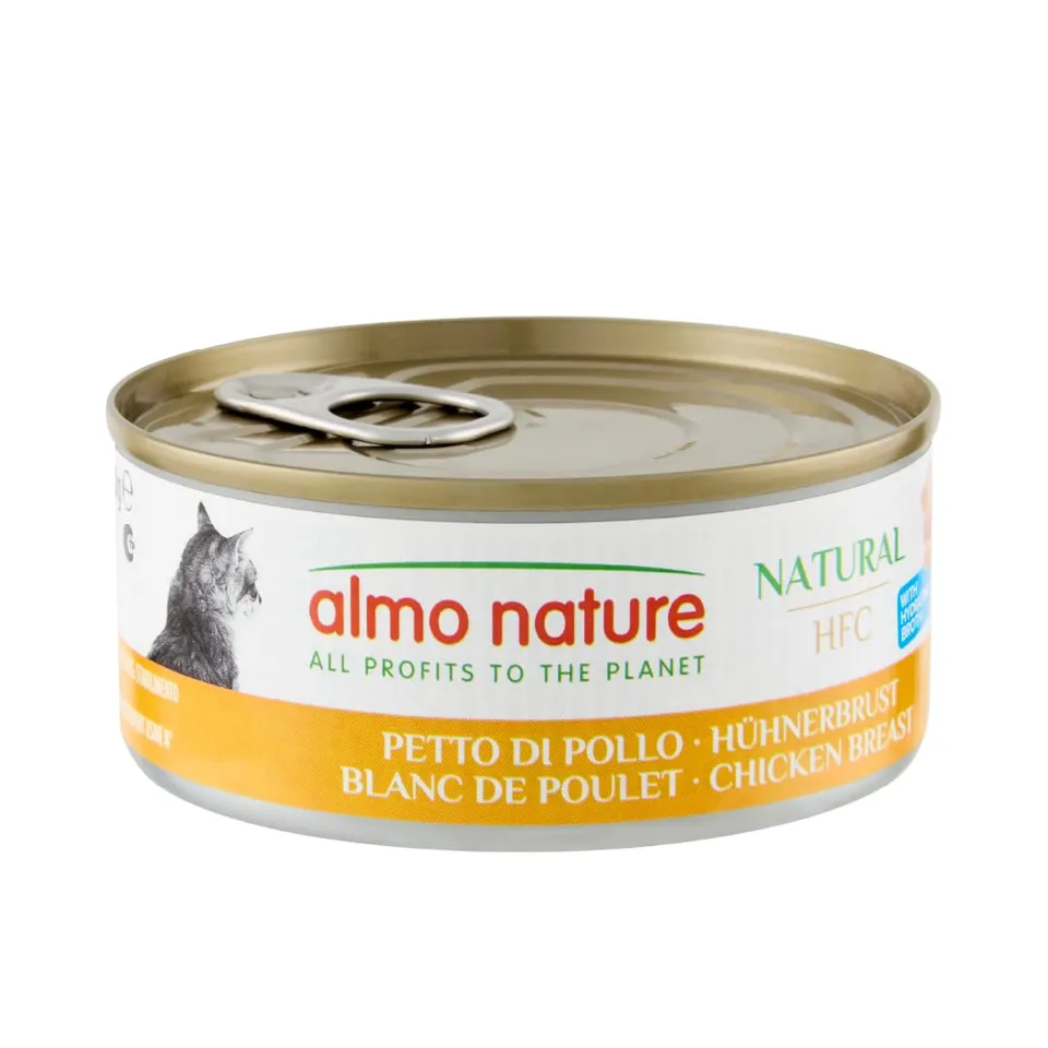 almo-nature-hfc-natural-blanc-de-poulet-nourriture-humide-chat-24-x-150-g image 1