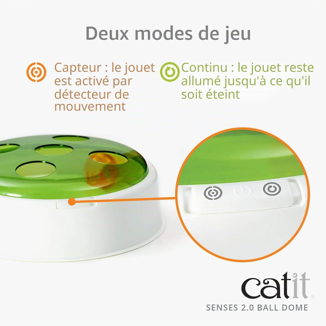 catit-senses-2-0-balle-d-me-jouet-interactif-pour-chat-blanc-vert image 5