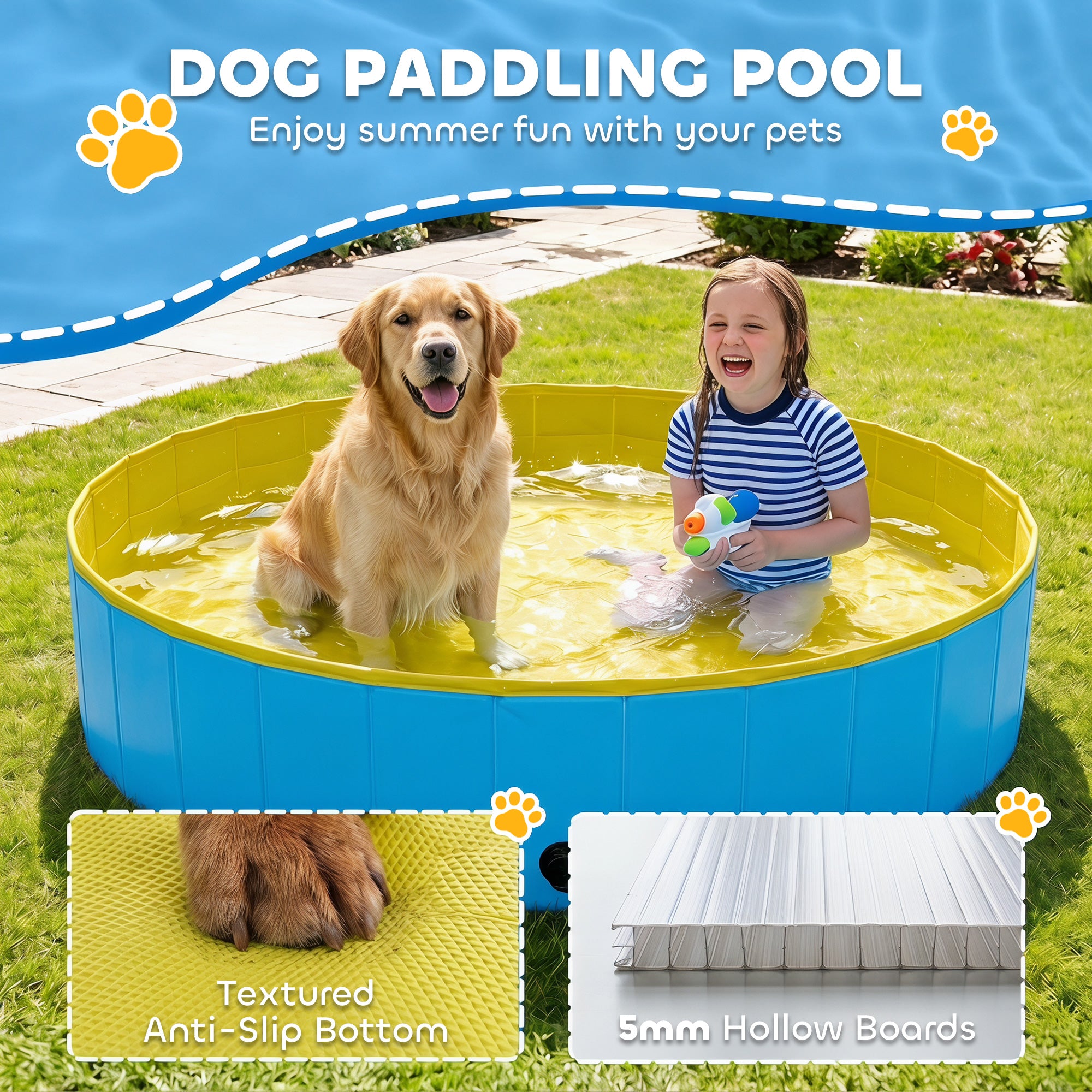 pawhut-piscine-pliable-pour-chien-140-x-30-cm-bleu-et-jaune image 6