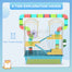 pawhut-cage-hamster-4-tages-double-tour-avec-tubes-et-roue-bleu-clair-58-x-36-x- image 5
