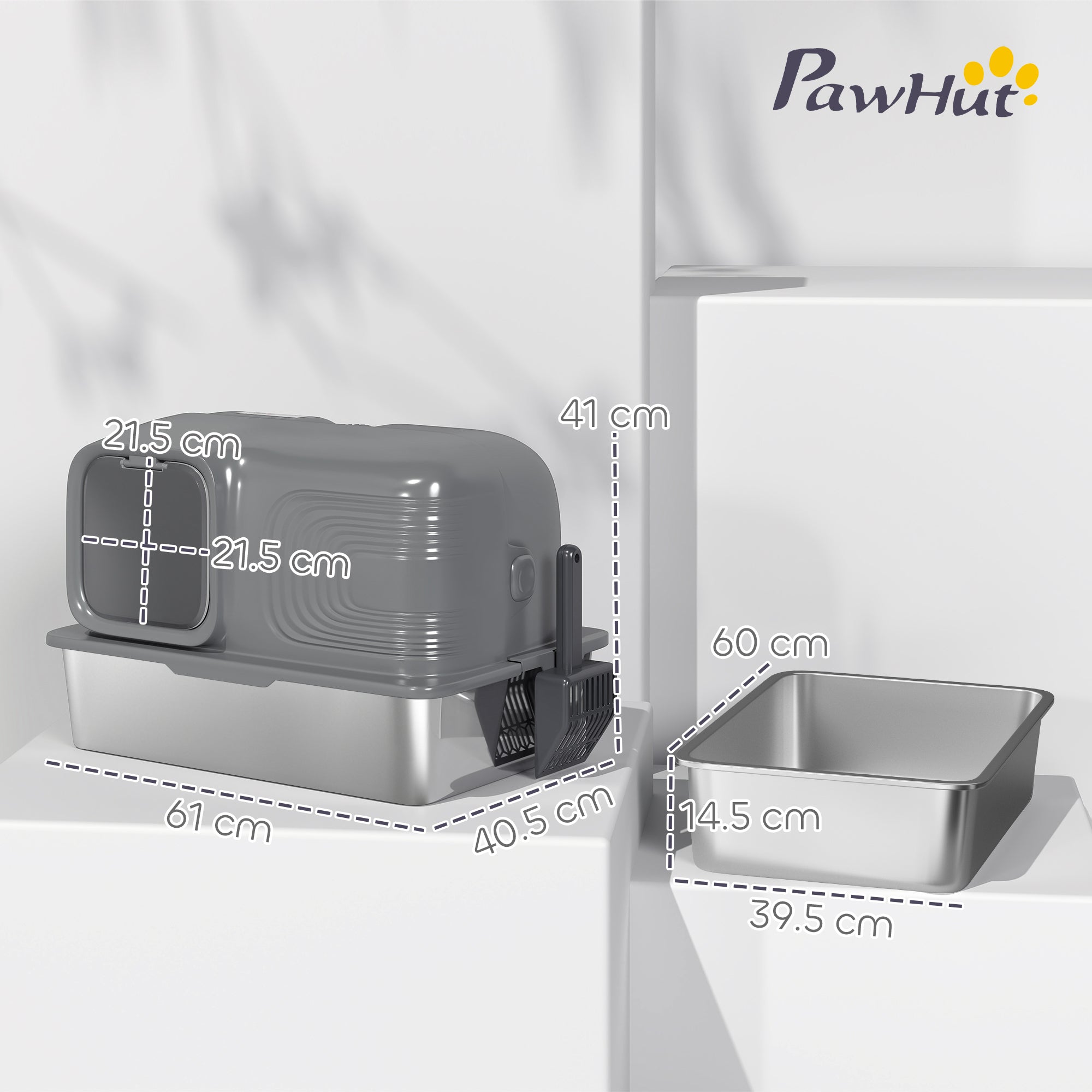 pawhut-bac-liti-re-chat-inox-65-l-extra-large-avec-d-odoriseur-plasma image 5