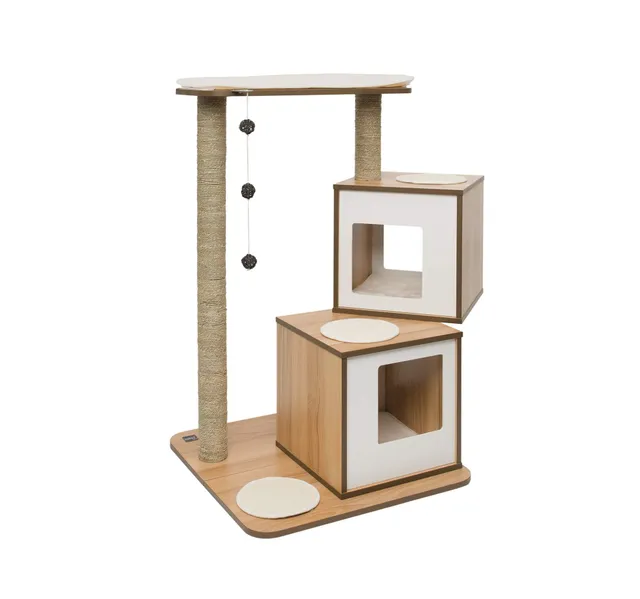 catit-vesper-double-52048-arbre-chat-double-noyer image 1