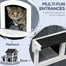 pawhut-maison-chat-ext-rieur-avec-toit-imperm-able-et-entr-es-multiples-gris image 6