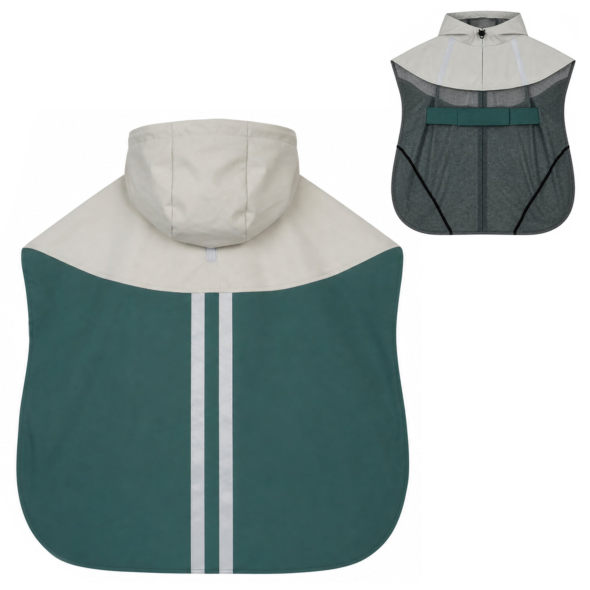 pawhut-manteau-imperm-able-chien-taille-l-avec-capuche-vert image 2