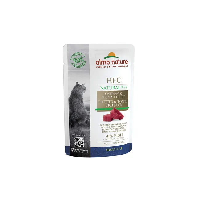 almo-nature-hfc-natural-plus-cuisse-de-poulet-p-t-e-chat-adulte-24-x-55-g image 1