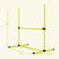 pawhut-kit-agility-4-haies-r-glables-en-hauteur-pour-chien-avec-sac-jaune image 5
