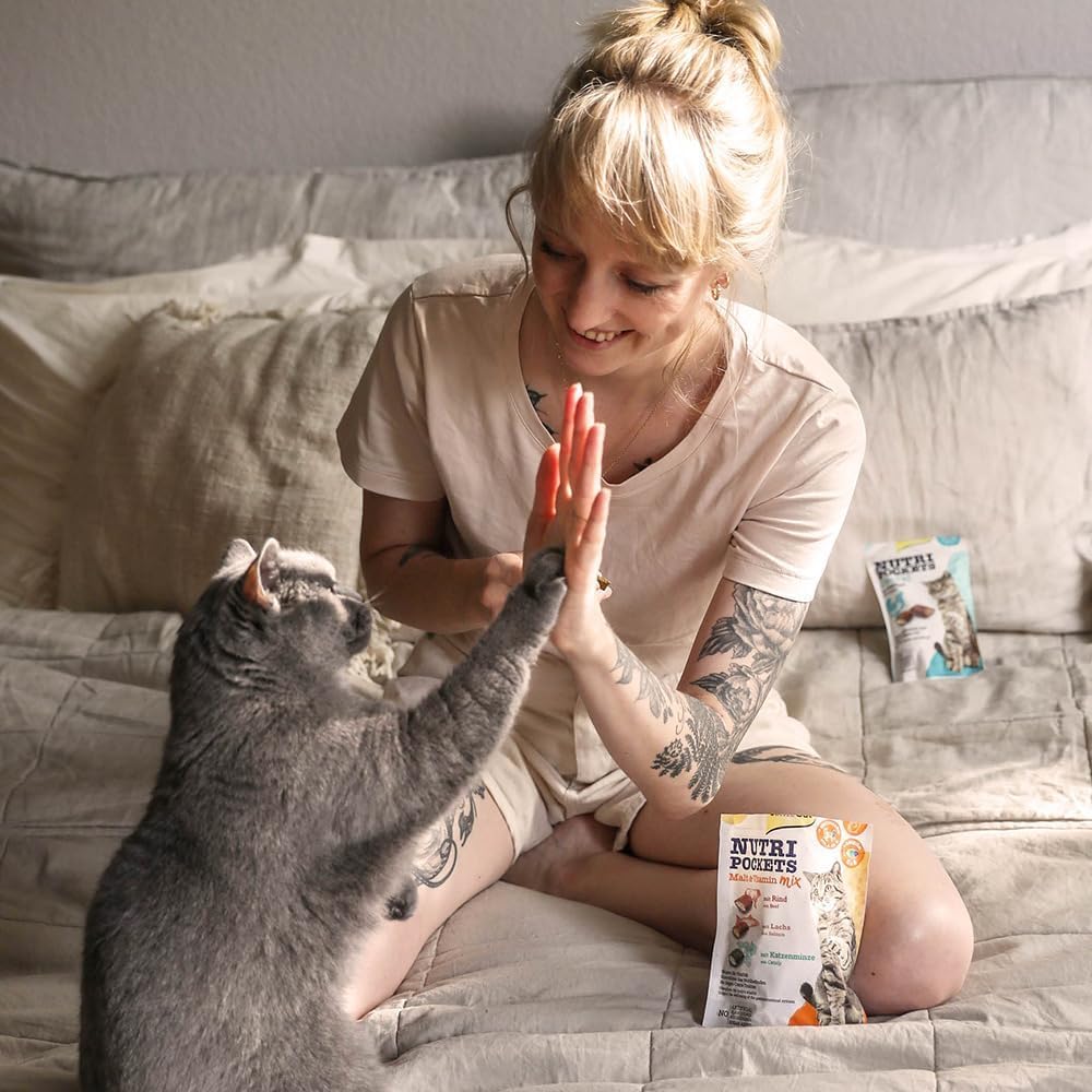 gimcat-nutri-pockets-malt-vitamin-mix-b-uf-saumon-herbe-chat-150-g image 4