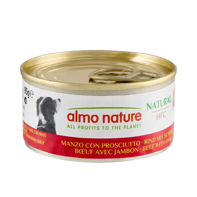 almo-nature-hfc-natural-boeuf-et-jambon-nourriture-humide-pour-chien image 1