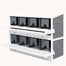 pawhut-pondoir-poules-bois-8-compartiments-2-bacs-ufs-gris-16-32-poules image 2