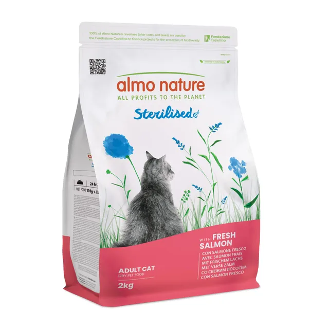 almo-nature-holistic-sterilised-croquettes-chat-st-rilis-au-saumon-frais-2-kg image 1