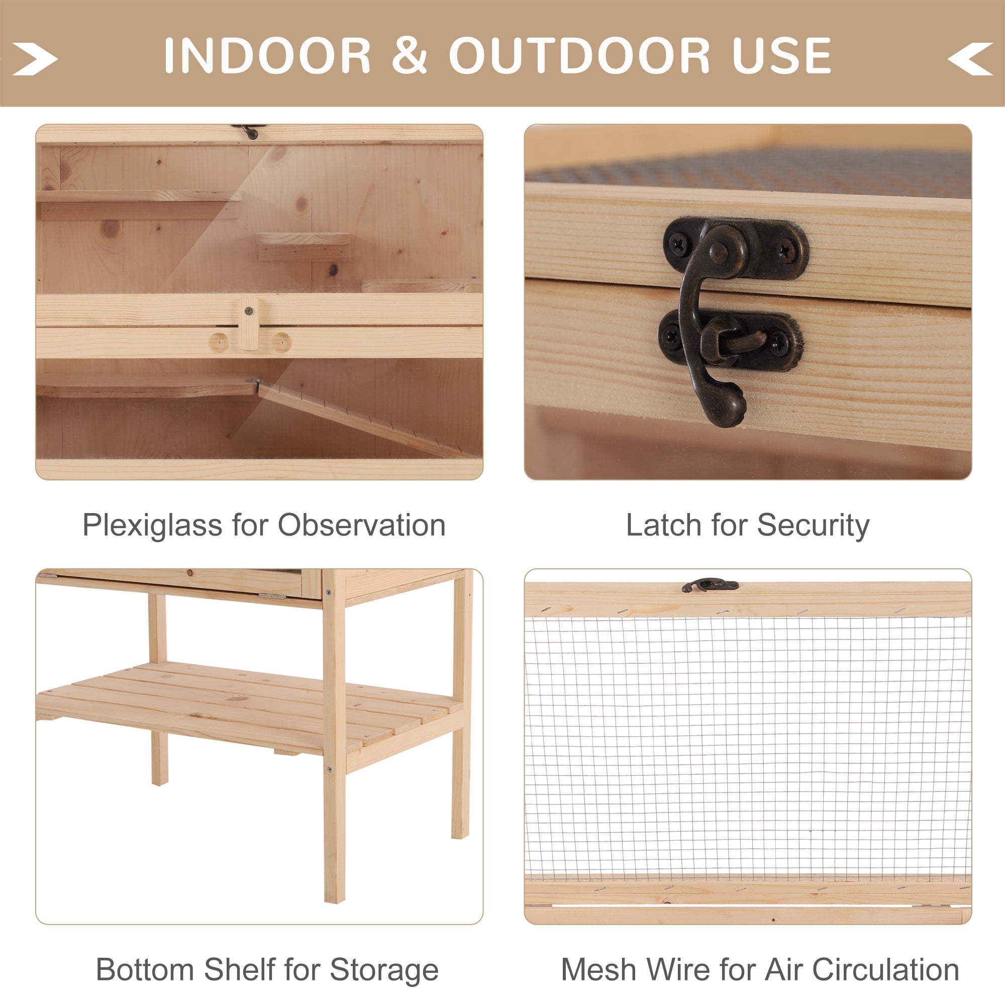 pawhut-habitat-hamster-en-bois-4-tages-avec-vue-claire-et-rangement image 8