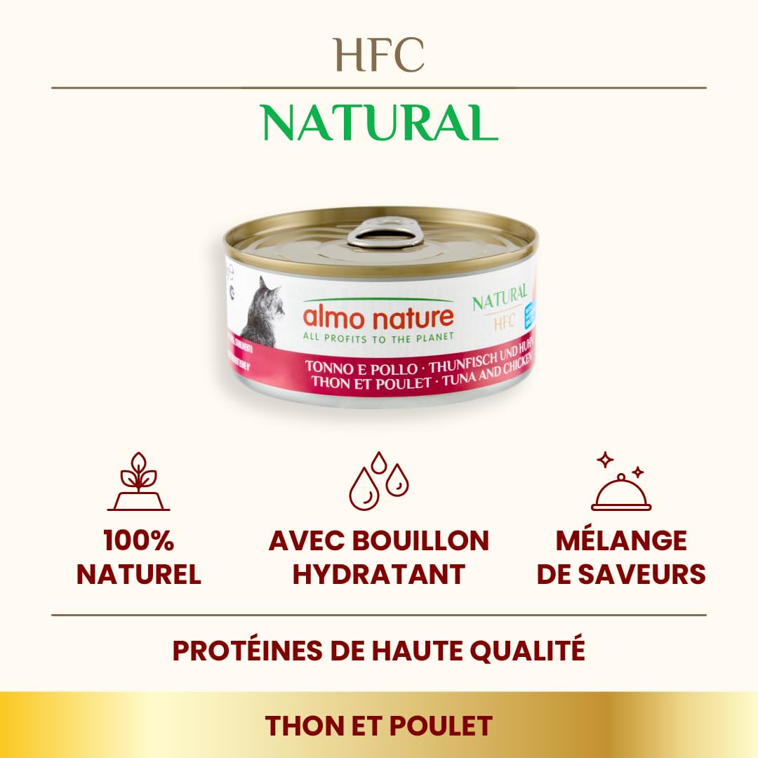 almo-nature-hfc-natural-thon-et-poulet-nourriture-humide-pour-chat-adulte-24-x-1 image 2