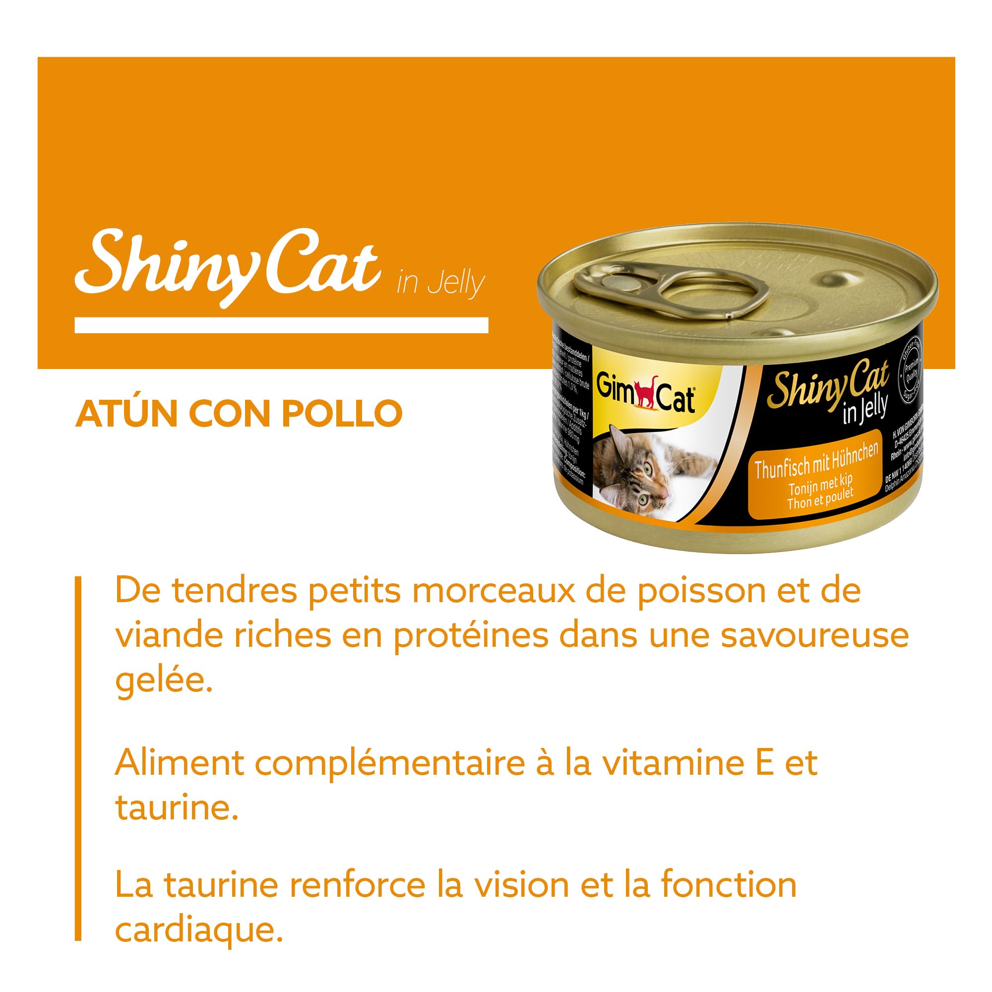 gimcat-shinycat-en-gel-e-thon-et-poulet-lot-de-24-bo-tes-de-70-g image 2
