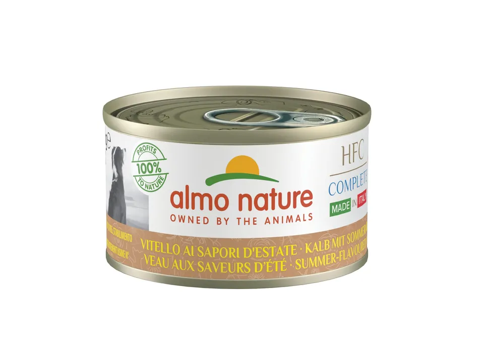 almo-nature-hfc-complete-aliment-humide-pour-chien-adulte-veau-saveurs-d-t-24-bo image 1