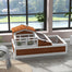 pawhut-maison-tortue-bois-2-tages-3-pi-ces-44-avec-balcon-et-toit-ouvrable-caf image 3