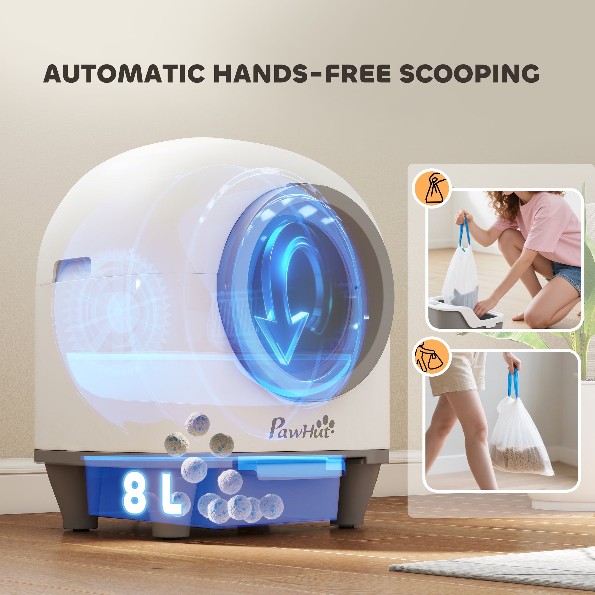 pawhut-bac-liti-re-autonettoyant-80l-connect-avec-application-multi-chats image 8