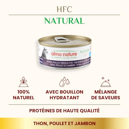 almo-nature-hfc-natural-thon-poulet-et-jambon-nourriture-humide-24-x-150g image 7