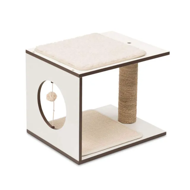 catit-vesper-arbre-chat-tabouret-mod-le-stol-blanc image 1