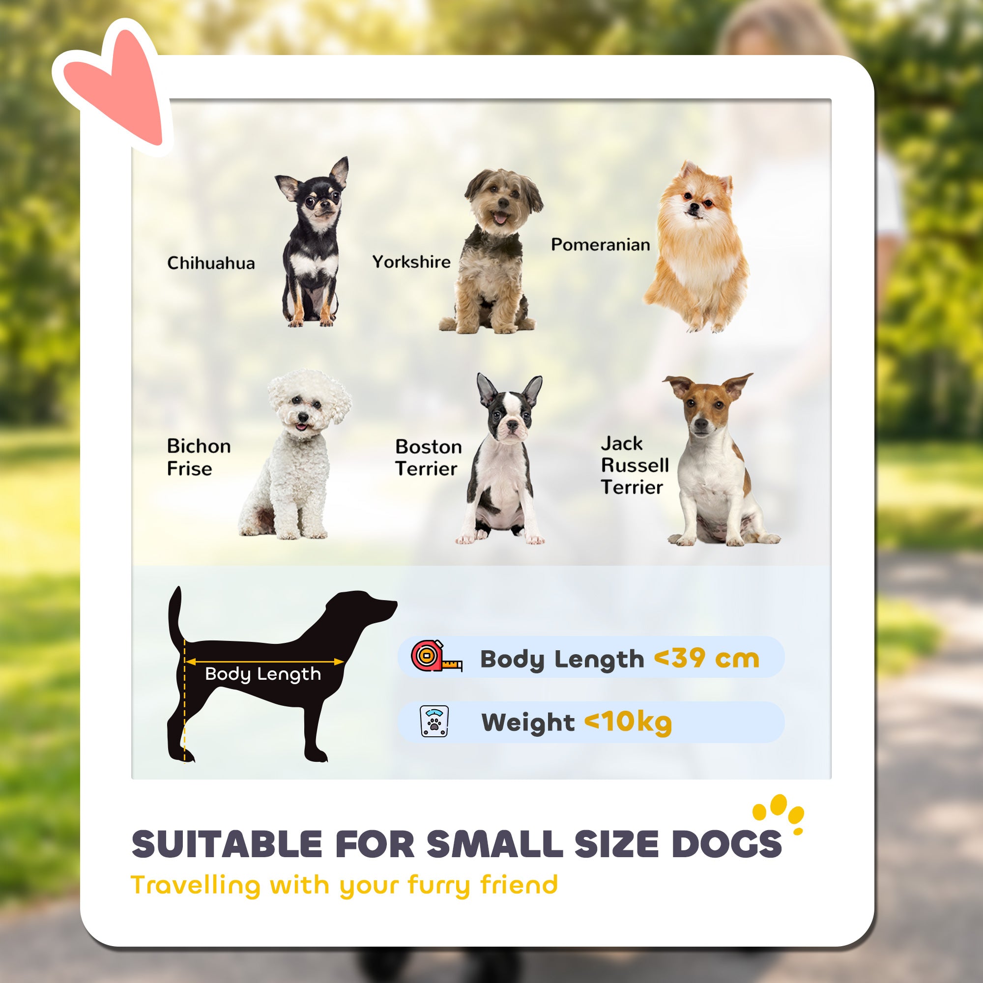 pawhut-poussette-3-en-1-pliable-pour-petits-chiens-et-chats-avec-panier-amovible image 6