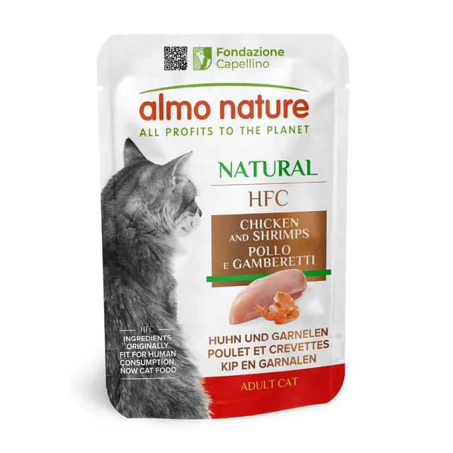 almo-nature-hfc-natural-poulet-et-crevettes-chat-adulte-24-x-55-g image 1