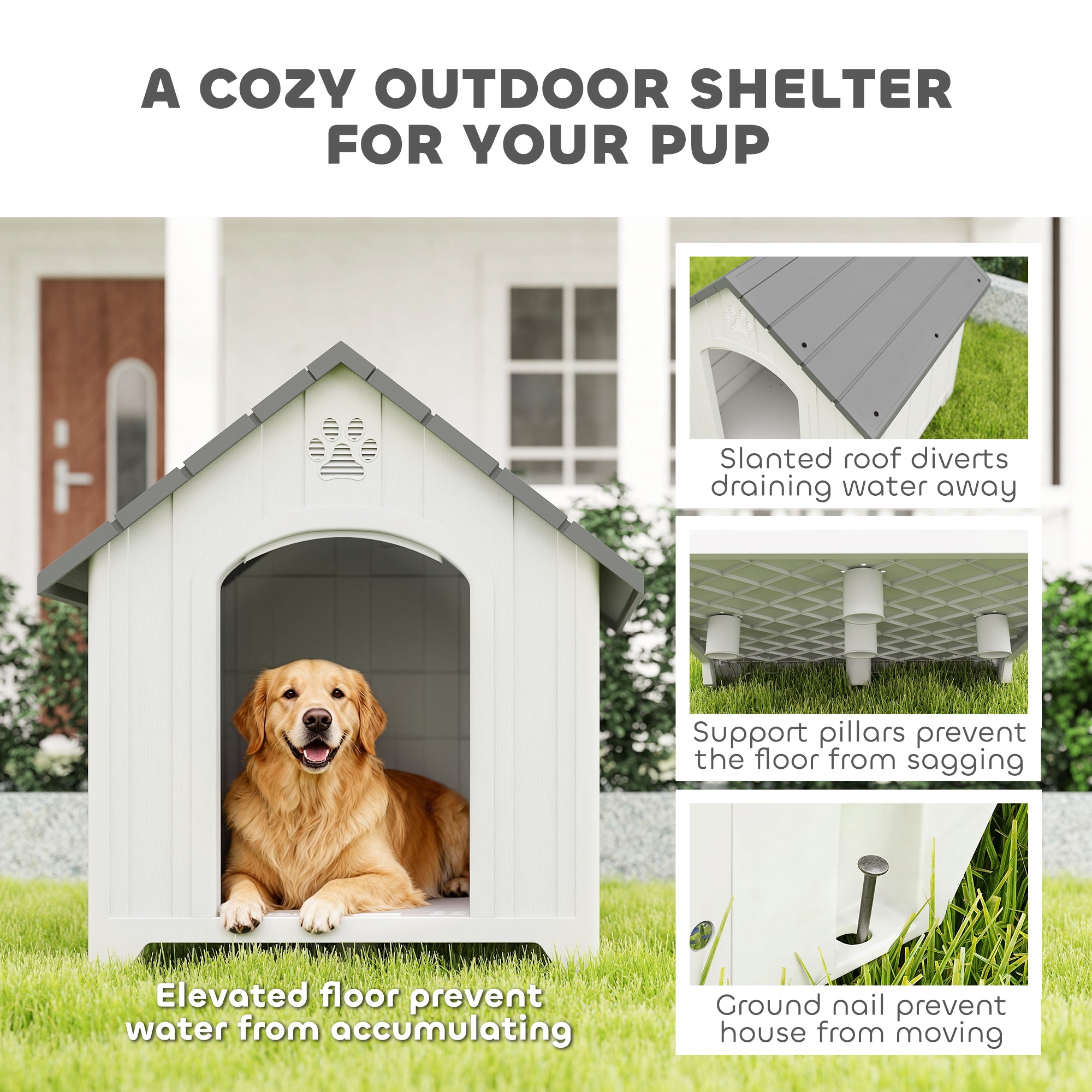 pawhut-niche-pour-chien-d-ext-rieur-en-plastique-avec-plancher-sur-lev-88-x-79-x image 6