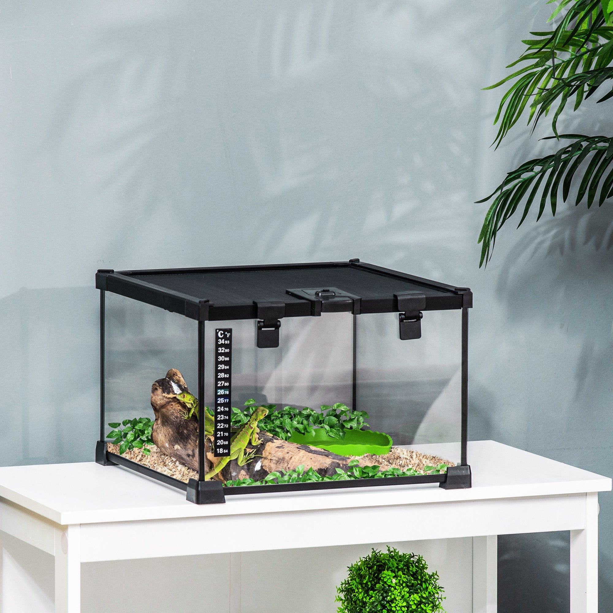 pawhut-terrarium-360-anti-vasion-30x30x20-cm-avec-bassin image 3