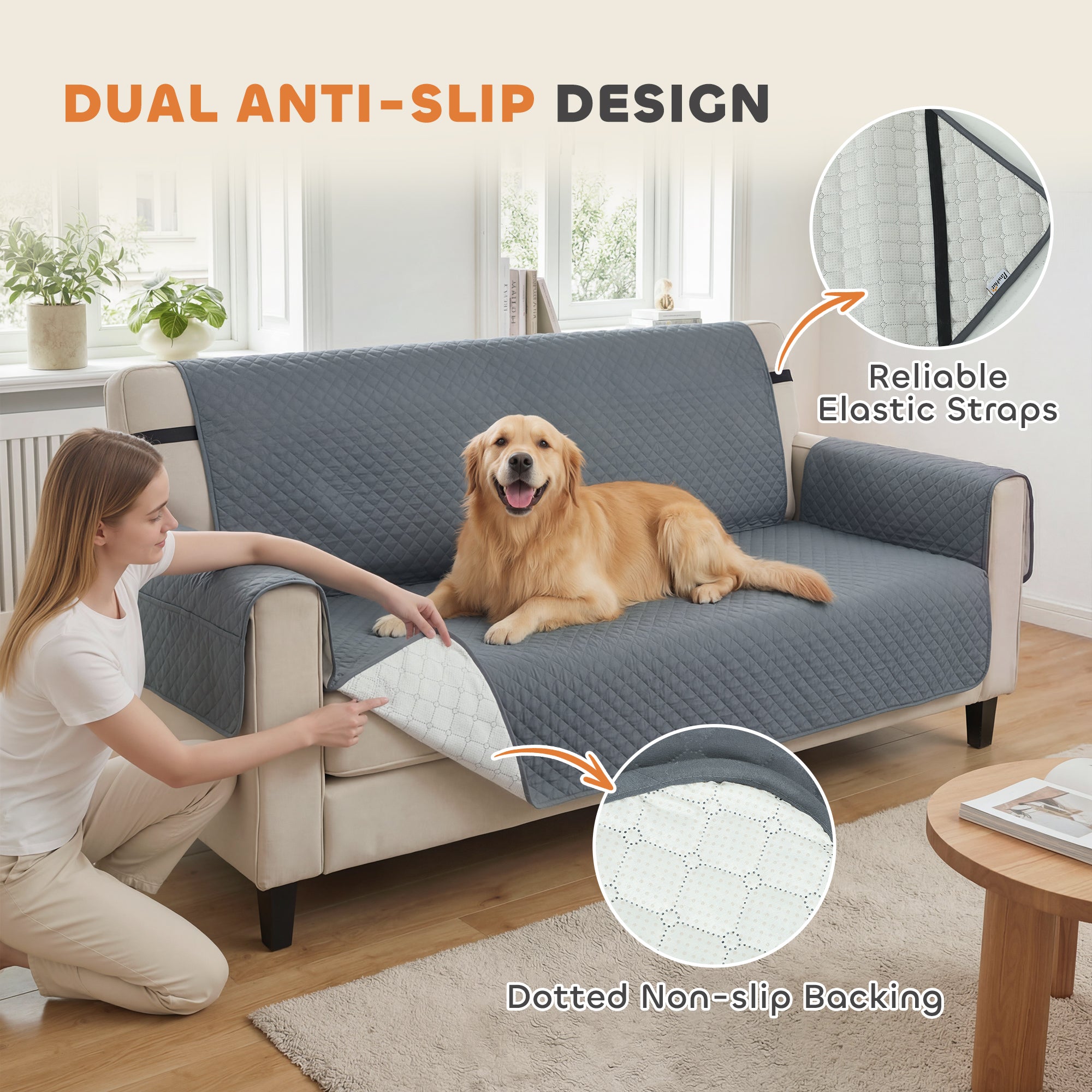 pawhut-housse-de-canap-3-places-imperm-able-gris-pour-chiens-et-chats image 7