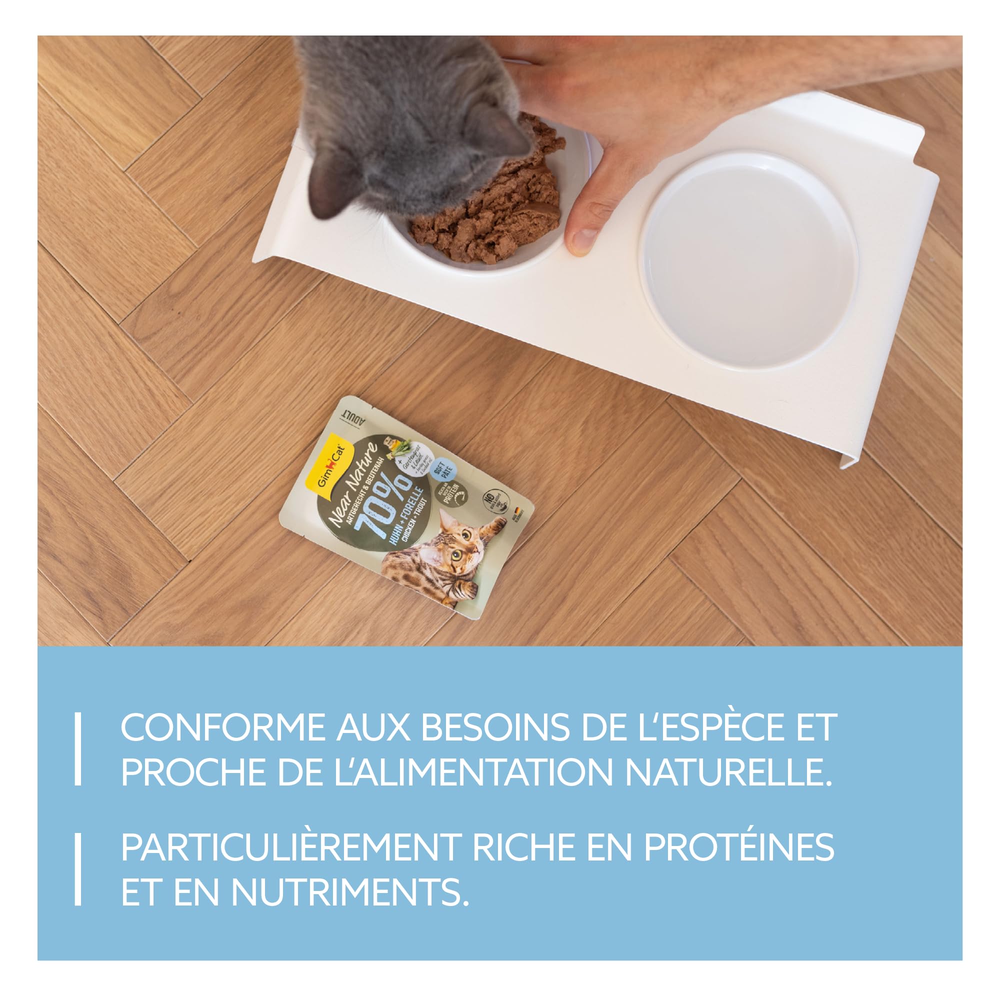 gimcat-near-nature-nourriture-humide-pour-chat-poulet-truite-16-sachets-x-85-g image 3