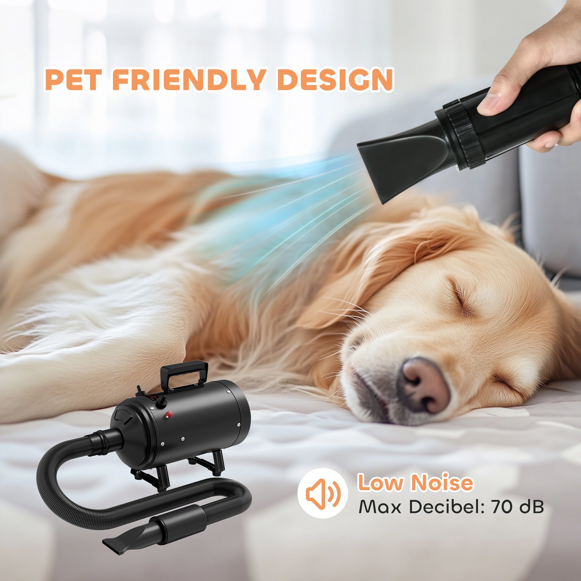 pawhut-s-che-cheveux-chien-2200w-temp-rature-et-d-bit-r-glables-3-embouts-noir image 7
